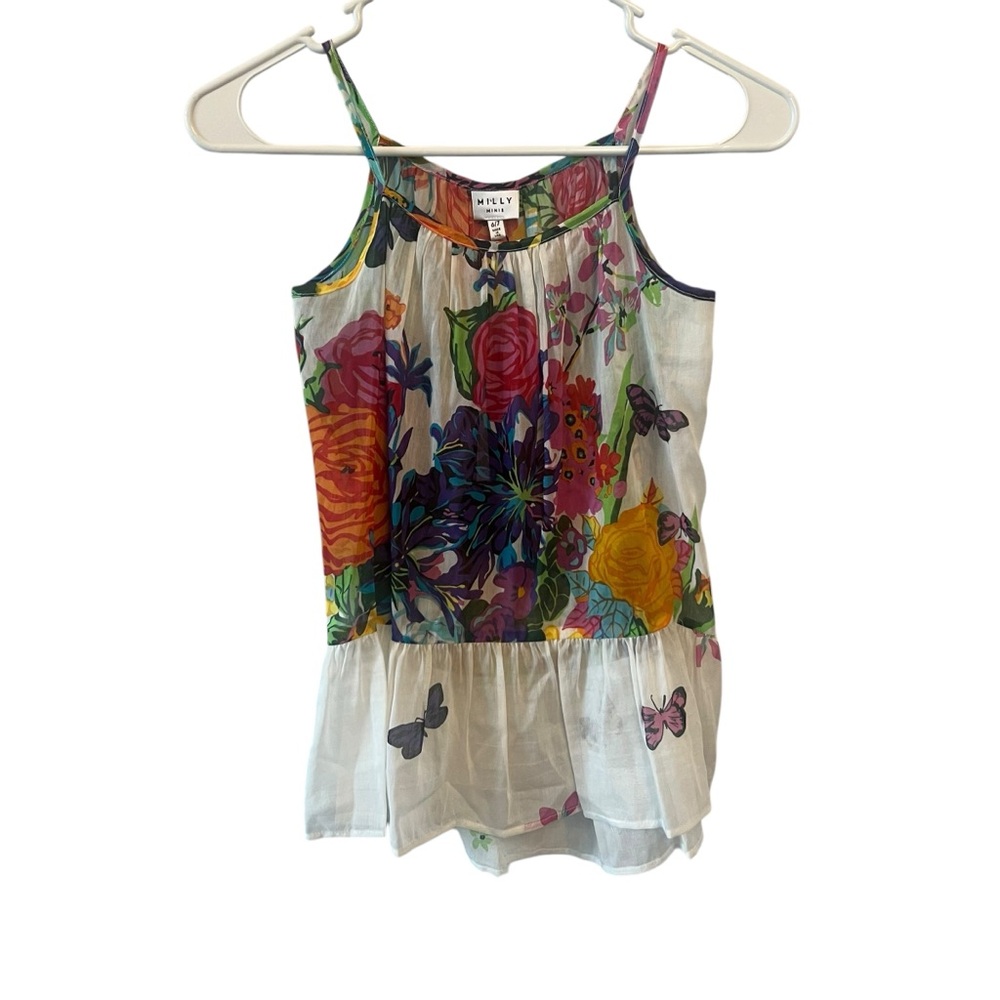 NEW!  MILLY MINIS Floral Butterfly Swim Cover-up Dress Size 6/7